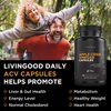 Livingood Daily Apple Cider Vinegar Capsules with The Mother (1500mg) - ACV Pills with Probiotics & Potassium for Women & Men - Supports Gut Health, Digestion, Appetite & Weight - Vegan, 90 Capsules
