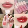 6Pcs Juicy Lasting Tint Lip Gloss Set, Vivid Color, Glossy Finish, Long-lasting Moisturizing Glaze Tint Highly-Pigmented, Clear & Natural Makeup Lip Tint for Daily