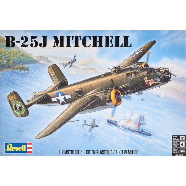 Revell 1: 48 B25J Mitchell , Brown
