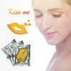 Ruzzut 30PCS Collagen Lip Masks,Crystal Moisturizing Lip Care Pads Lip Patches for Dry Lips & Anti-Chapped,Smoothing Lip Fine Lines,Plumping Your Lips Attractive,Gold