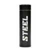 STEEL Stainless Steel Water Bottle BPA Free 14oz Insulated (Black)