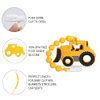Baby Construction Vehicles Teething Toys,Food Grade Silicone Teether with One-Piece Pacifier Clip Holder,Shower Gift for 3 Months+ Boy and Girl,BPA Free,Freezer Safe. (Bulldozer)