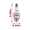 Carbhub 10 Packs 796112 Spark Plug for Briggs Stratton Craftsman Husqvarna MTD Toro JDeere Poulan Replace for 796112S 492167 492167S 802592 802592S 293918 391818 392588 RJ19LM RJ17LM RCJ8 J19LM J17LM