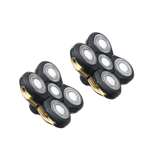 5 Head Shaver Heads, 2PCS Shaver Blade Heads Shaver Replacement for Electric Razor Shaving Bald Tool, Head and Face Electric Razor Shaver Head, Not Fit for Remington Razors