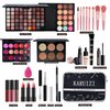 KARUIZI Makeup Kit All-in-one Makeup Gift Set for Women Full Kit, Eyeshadow Palette, Lip Gloss Set, Lipstick, Blush, Foundation, Concealer, Mascara, Eyebrow Pencil,Include Brush Set(KIT019)
