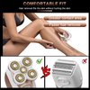 Electric-Razor-for-Women-Shaver Rechargeable Rotary Waterproof Painless Trimmer Cordless Hair Remover with Detachable Head Wet Dry Use for Womens Legs Face Lips Pubic Hairs Bikini Body