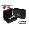 TOMOLO Torch Lighter Quadruple 4 Jet Flame Refillable Butane Cigar Lighter with Cigar Punch,Gift Box(Gunmetal)