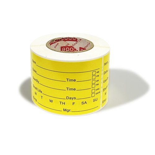 Hcode 2 x 3'' Self-Adhesive Removable Freezer Food Labels- Easy Clean Leaves No Residue- Cooler Food Storage Freezer Stickers Plastic Paper Perfect for Reusable Containers 300 Stickers