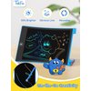 TEKFUN 2 Pack LCD Writing Tablet with Anti-Lost Stylus, 10in Erasable Doodle Board Coloring Drawing Pad for Kids, Car Trip Educational Toys Birthday Gift for 3 4 5 6 7 Girls Boys Toddler (2*Blue)
