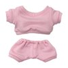 niannyyhouse 10cm Plush Doll Clothes Sportswear Suits Sweatshirts Pants Doll Dress up (Pink, 10cm)
