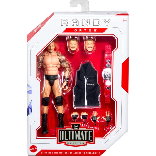 Mattel WWE Ultimate Edition Action Figure & Accessories Set, Randy "Macho Man" Savage 6-inch Collectible with 30 Articulation Points, Swappable Pieces & Entrance Gear