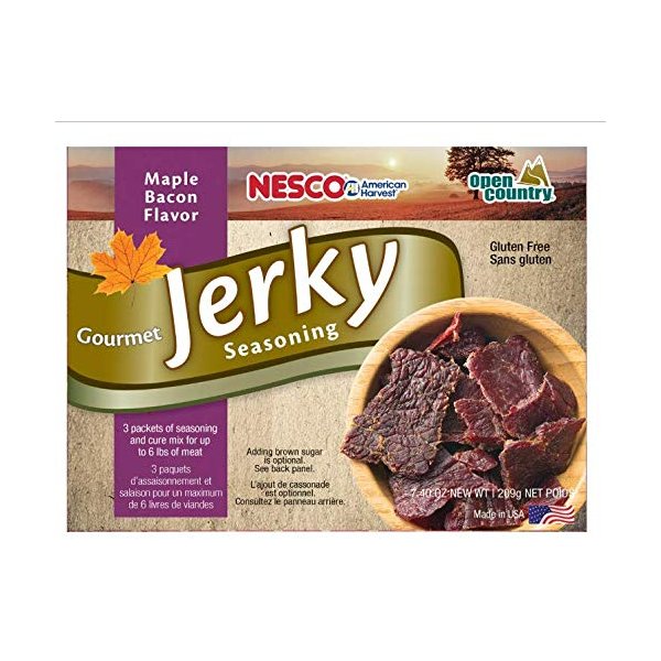 Nesco BJM-6, Gourmet Jerky Seasoning, Bacon Maple Flavor, 3Count, 7.40 Ounce (Pack of 1)