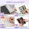 100 Envelopes Money Saving Challenge Binder, A5 Budget Binder with 25 pcs Cash Envelopes, 3 pcs Reusable Laminated Trackers Saving, Money Organizer，African American Women Queen Inspirational