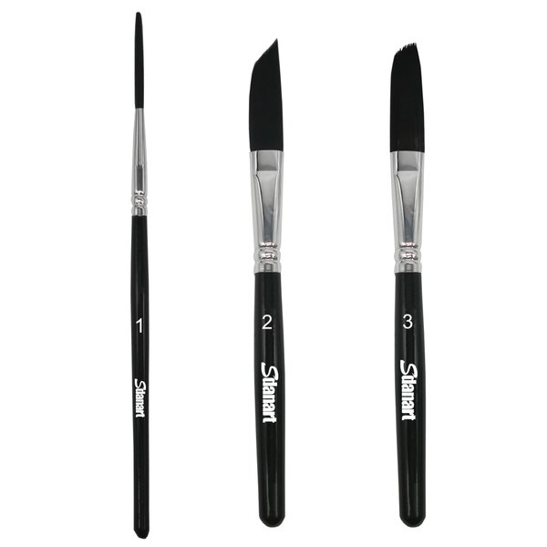 Pinstriping Brush 3 pcs High Performance Striping Brushes,Sdanart Long Liner Brush,Script Liner Brush,Sword Brush, Scroll Brushes, Professional Art Paintbrushes Paint Brushes