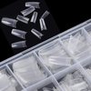 Acrylic Nail Tips French Fake Nails - 1000pcs French Nail Tips Half Cover Artificial Fake Nails with Storage Case
