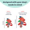 Huxley & Kent for Dogs | Fireball Dragon (Small) | Christmas Holiday Dog Toy with Squeaker | Funny Dog Toy Gift | Fun, Durable, and Safe | H&K Squeaky Dog