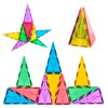 HAS Happiness and Surprise 10 pcs Triangle Shape Magnetic Tiles,Magnetic Tiles Building Blocks,3D Magnet Puzzles Toys
