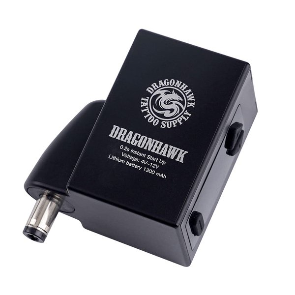 Dragonhawk Wireless Tattoo Battery Power Supply Lightweight Small Lcd Display Screen for Tattoo Pen Machine (DC)