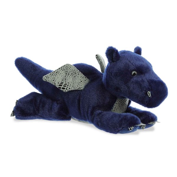 Aurora® Adorable Flopsie™ Sapphire Dragon™ Stuffed Animal - Playful Ease - Timeless Companions - Blue 12 Inches