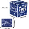 Happy Retirement Party Decorations for Men Women, Retirement Party Favors Well Wish and Advice Cards Banner Backdrop Honeycomb Centerpiece, Retirement Going Away Party Supplies(Navy Blue Silver)