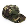 UltraKey Flat Brim Cap, Army Military Camo Baseball Cap Camouflage Hip Hop Flat Bill Plain Snapback Hats Green