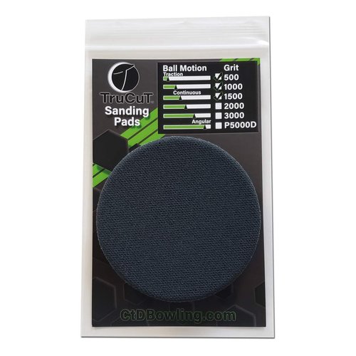 Creating the Difference TruCut Sanding Pads | 3 Pack Low | 6" Diameter | Sanding Pads Made for Bowling Balls | Bowling Ball Resurfacing Pads | Surface Management | Bowling Ball Restoration