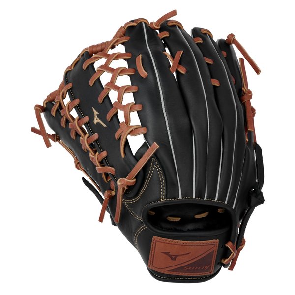 Mizuno GSN1250 Select 9 Outfield Baseball Glove 12.5" , Left Hand Throw, BLACK-BROWN