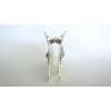 Generic Turquoise blue triangle metal native tribal hair claw clip fine thin hair