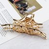 Spider Web Hair Clips Gold Metal Halloween Hair Accessories for Women Girls Playful Hollow Out Spider Web Hair Claw Clips Hairpins Strong Hold Nonslip Hair Clip for Day of the Dead Decoration 1 Pcs