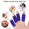 Finger Support Compression Sleeves (30Pcs), Breathable Thumb Support Brace Splint Arthritis Sleeve for Finger Joint Pain Relief, Comfortable Finger Protector for Triggger Finger Sports Aid Support