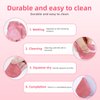8 Pcs Triangle Powder Puff Face with Case, Cotton Soft Triangle Makeup Puff Velour Cosmetic Foundation Blender Sponge Beauty Makeup Tools for Both Dry and Wet