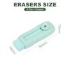 M&G 4 Pack Erasers, Green Sliding Retractable Eraser Push Pull Cute Pencil Erasers Soft Large Easy to Clean with Plastic Sleeve for Sketching Drawing Artists Teacher Pencils, Green