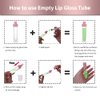 YITOU 12Pcs Refillable Empty Lip Gloss Tubes with Wand Applicator, 8.8ml Lip Balm Containers with Stopper Lip Glaze Bottle Lip Gloss Making Kit for DIY Lipgloss Lipstick Samples Bulk Wholesale