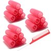 ZMD 18Pcs Self Grip Small Hair Curlers Rollers, Plastic Hair Curlers Heatless Salon Hair Dressing Curlers DIY Curly Hair Accessories for Women Girls Short Medium Hair (0.8 x 2.4 Inch)