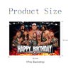 44Pcs Wrestling Party Decorations, Wrestling Birthday Party Supplies, Includes Balloon, Happy Birthday Banner, Cake Topper, Background Tablecloth, For Birthday Party Decor
