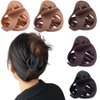 Hair claw Clips for Women Thick Hair 5pcs,Strong Grip Secure Hold Inner Teeth,Small Hair Clip for Girls Thin Hair No Slip Beauty Accessories (Neutral colors-5)
