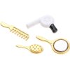 4Pcs Miniature Comb Hair Dryer Mirror Makeup Set /12 Dollhouse Decorations Accessories