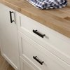 Franklin Brass P40844K-FB-C Simple Chamfered Drawer Pull, 3" (76 mm), Matte Black, 10 Count