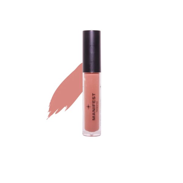 MANIFEST BEAUTY BIG POUT ENERGY Lip Plumper, Chili-Infused Lip Plumping Oil for Full and Smooth Lips, Lip Gloss Finish, With Easy Swipe XL Wand Applicator, Nude Hotness, 0.12 fl oz
