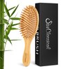 SiuClassical Bamboo Paddle Hair Brush Detangling Massage Scalp Hairbrush for Women, Men and Kids, Suitable for All Hair Styles