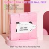 Makartt Lint Free Nail Wipes, Nail Polish Remover Pads 1000PCS Eyelash Extension Glue Wipes, Super Absorbent Soft Non-Woven Acetone Gel Nails Wipes Dry Wipes for Nail Prep and Gel Polish Remover, Pink