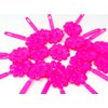 Tara Girls Self Hinge Plastic Flower Hair Barrettes 18 Pieces Selection (Pink)