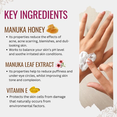 Hyaluronic Acid Night Cream for Face and Neck with Collagen, Manuka Honey, Plant Extracts & Vitamin E | Plant Based Formula | Carefully formulated to keep your skin young and healthy!