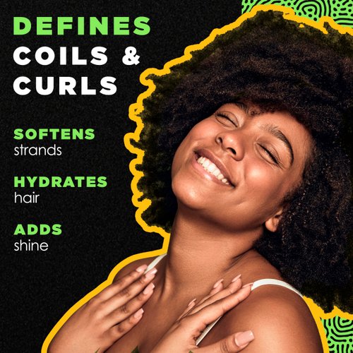 MY BLACK IS BEAUTIFUL Sulfate Free Hydrating Curl Cream for Curly and Coily Hair with Coconut Oil, Honey and Turmeric, 7.6 Fl Oz