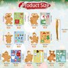 Christmas Ornaments DIY Art and Crafts for Kids - 28 Pack Make You Own Christmas Gingerbread Man Ornaments Hanging Pendants with Christmas Stickers for Xmas Tree Holiday Home Classroom Party Favors