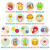 Qizebaby 21PCS Baby Rattles Toys Set, Baby Toys 3-6 Months, Infant Grab and Shake Rattle, Sensory Teether, Music Learning Toys for 3 4 5 6 7 8 9 10 11 12 Month 1 Year Old Toys for Newborn Boys Girls