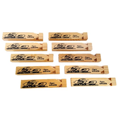 Wooden Train Whistles, By Dondor (24 pack)