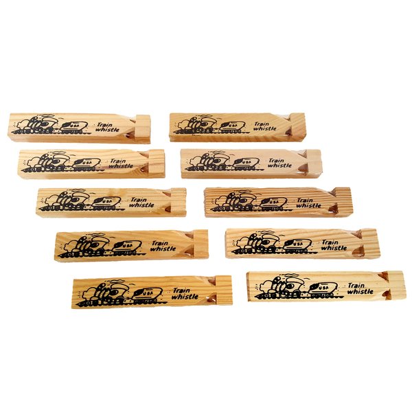 Wooden Train Whistles, By Dondor (24 pack)