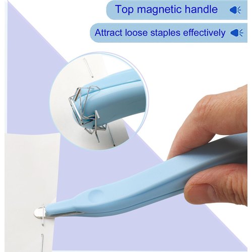Professional Magnetic Staple Remover Puller Staple Puller Tool Staples Remover Staple Removal Tool for School Office Home (3PCS) (3)
