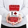Canada Day - Canadian Party Favor Popcorn Treat Boxes - Set of 12